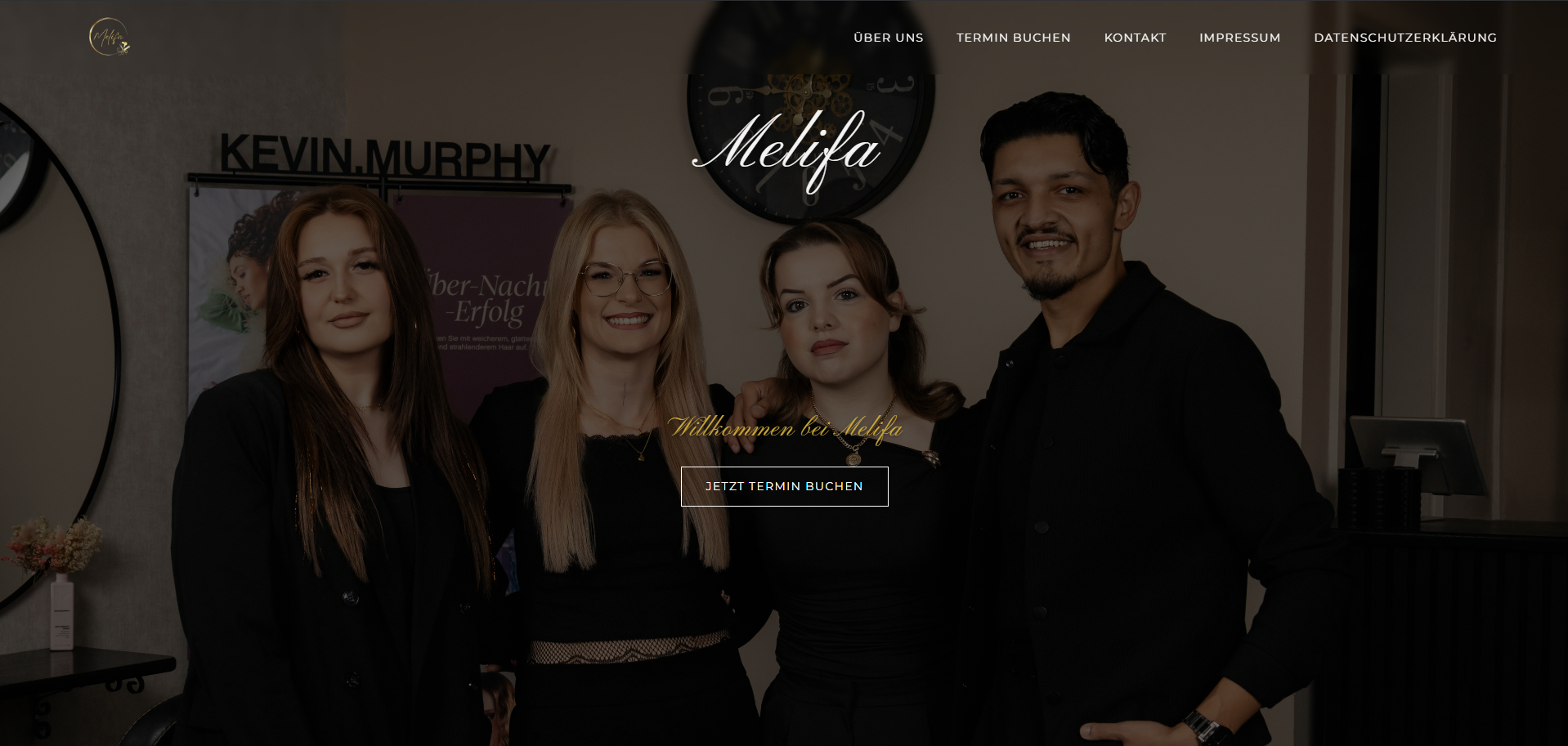 Melifa Friseur Website Preview